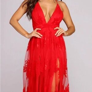 windsor red prom dress